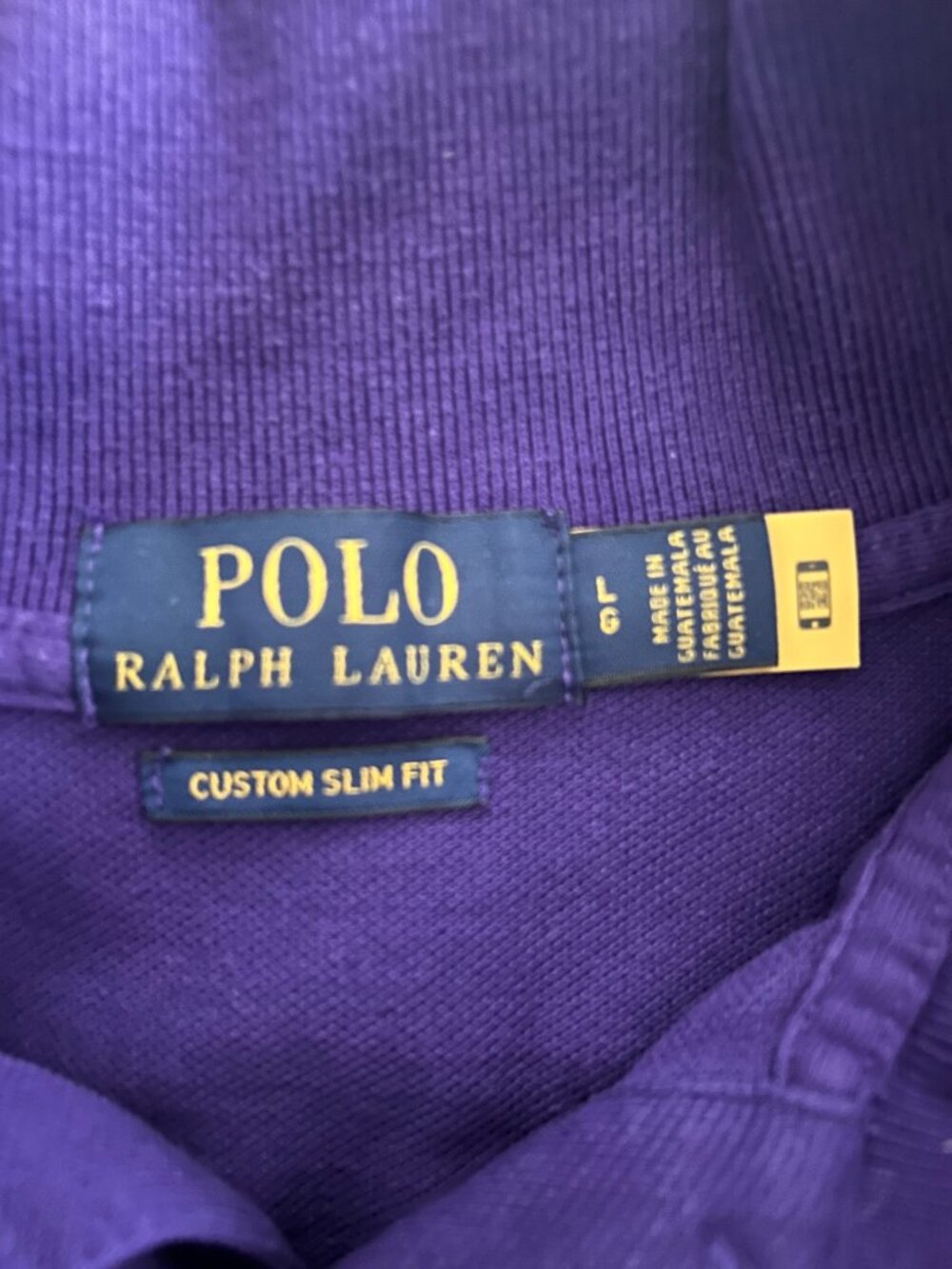 Polo Ralph Lauren Mesh Shirt | Men's Large | Slim Fit | Chalet Purple - Picture 5 of 5